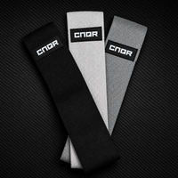 CNQR Black / Grey Booty Bands (3 Pack)