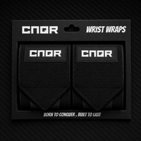 CNQR Black Wrist Wraps (2 Pack)