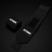 CNQR Black Wrist Wraps (2 Pack)